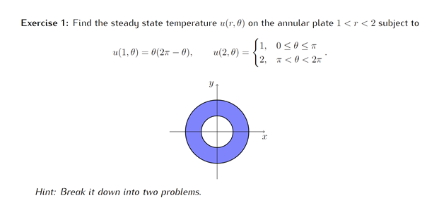 Exercise 3: Use Mathematica to plot the solution to the previous