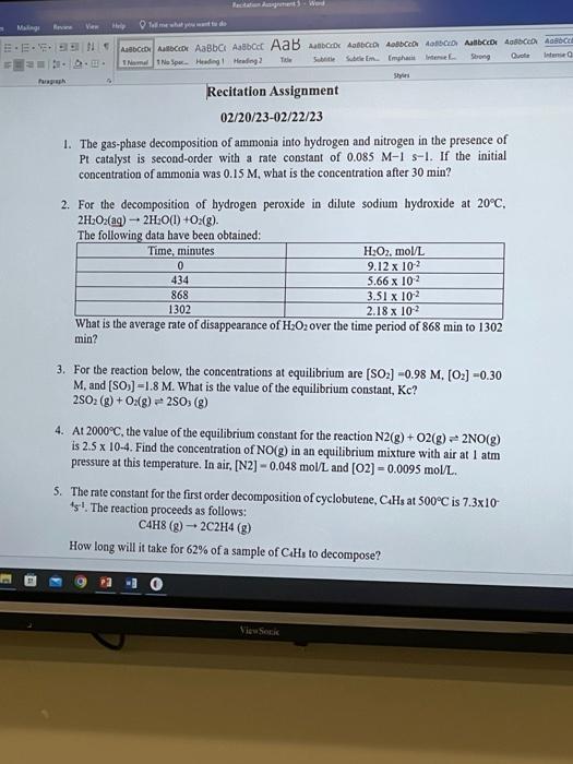 can someone answer all 5 questions and show all work please! 1.