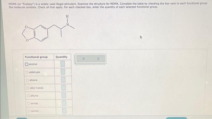  the molecule contains. Check all that apply. For each checked box,