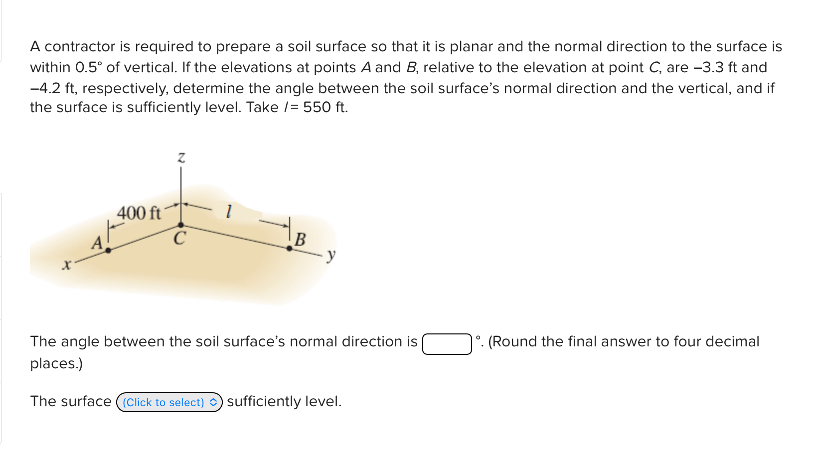  A contractor is required to prepare a soil surface so that