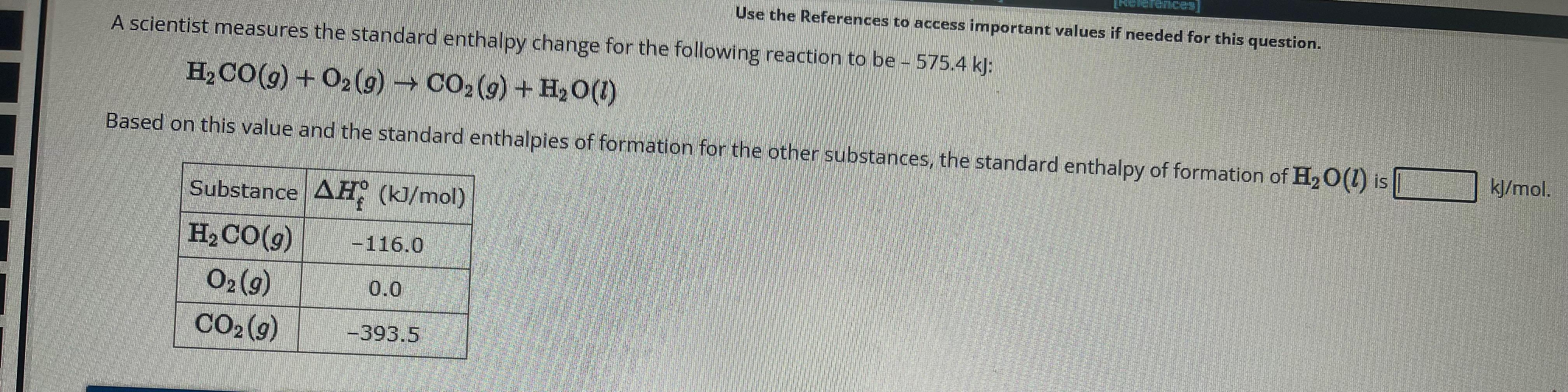  Use the References to access important values if needed for this