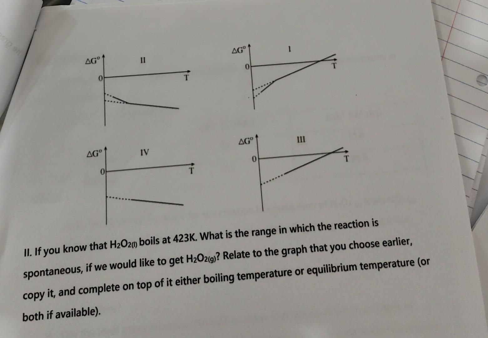 the graphs. I need Help for 5 I and 5 II You