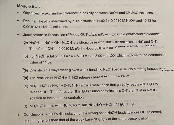  - Objective: To explain the difference in basicity between NaOH and