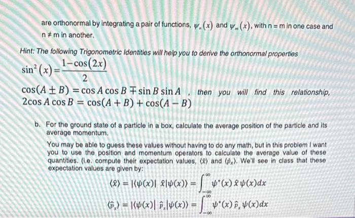 and normalizable). a. Prove the eigenfunctions of the Hamiltonian Operator for a