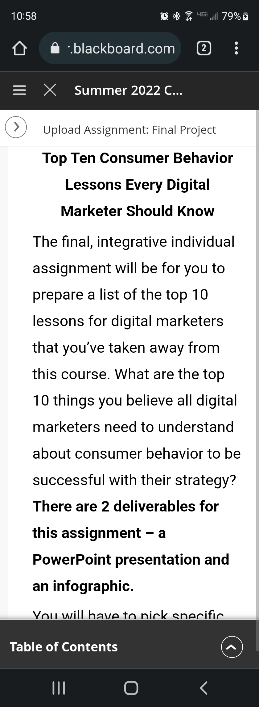  10:58 blackboard.com 2 . . . E X Summer 2022 C...