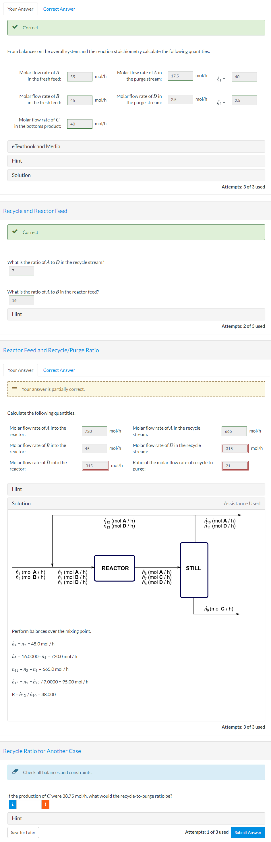  Just the last question please: Your Answer Correct Answer Correct From