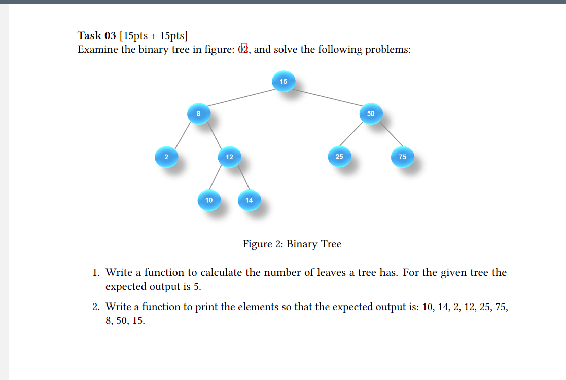 Follow the instructions: you can change the .cpp files if needed. BST's