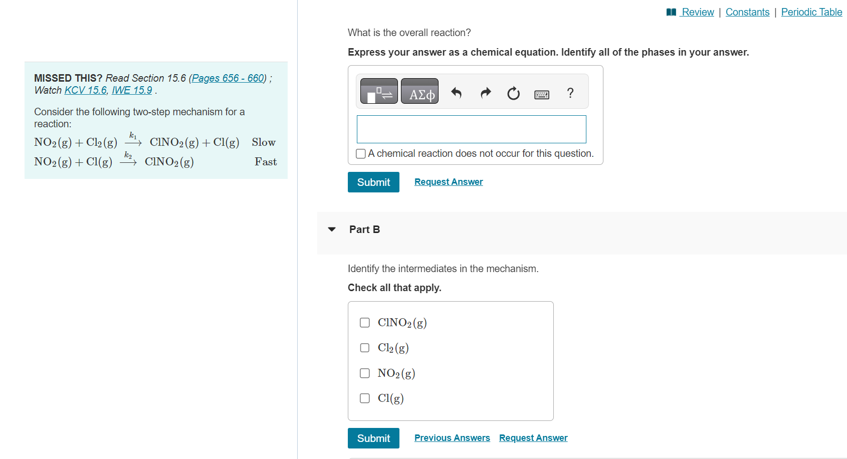  What is the overall reaction? Express your answer as a chemical