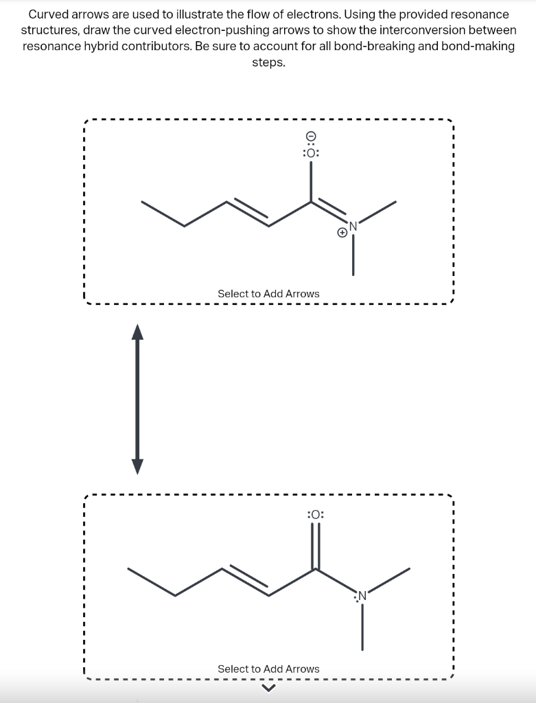 The last structure is the final one Curved arrows are used to