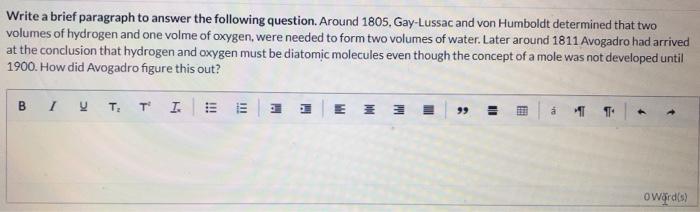  Write a brief paragraph to answer the following question. Around 1805,