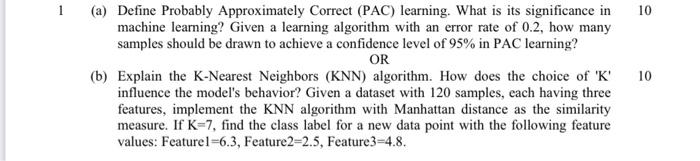 solve it according to the machine learning concept and plz plz solve