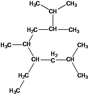  In the structure below, how many methyl groups are present? 