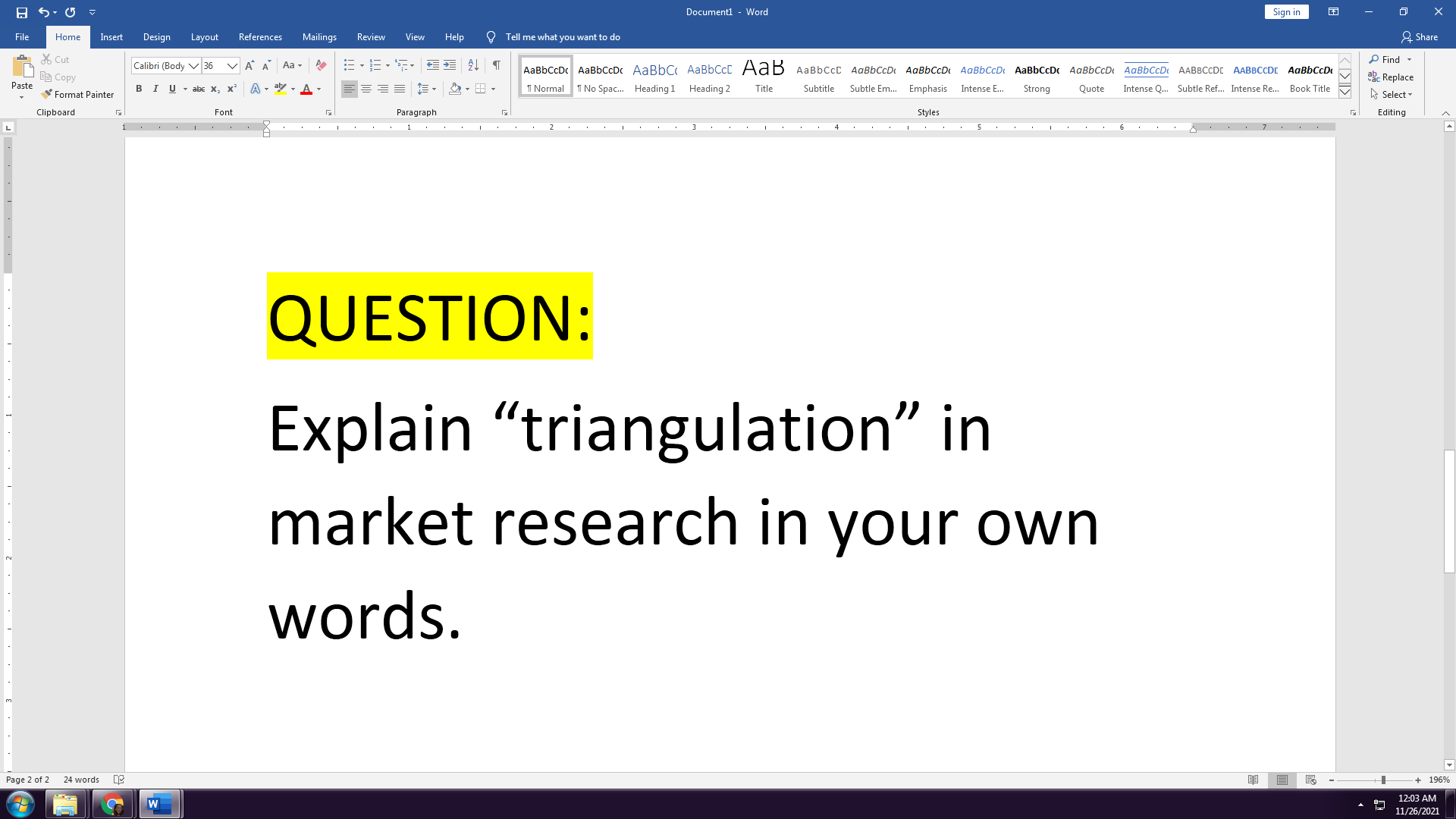 Document1 - Word Sign in X File Home Insert Design Layout