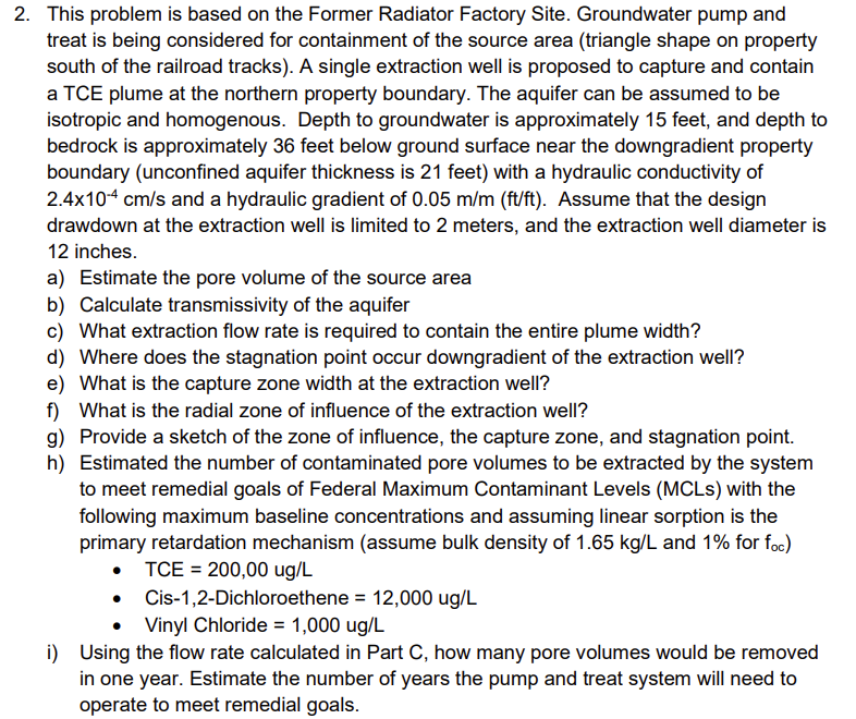  2. This problem is based on the Former Radiator Factory Site.