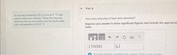 Please help! I cant seem to find the significant figures An ice
