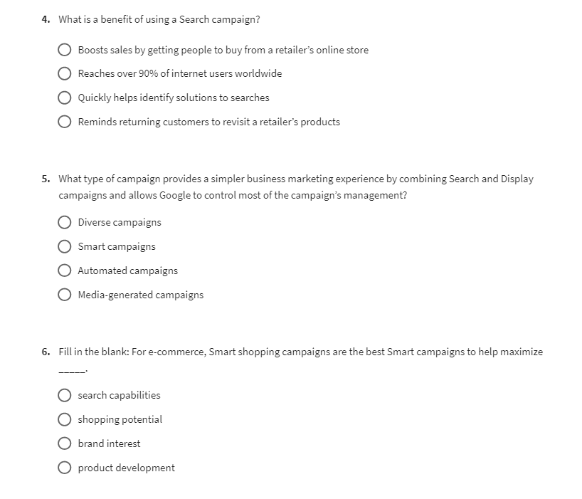 easy to produce, and has global reach? O Smart bidding O Print