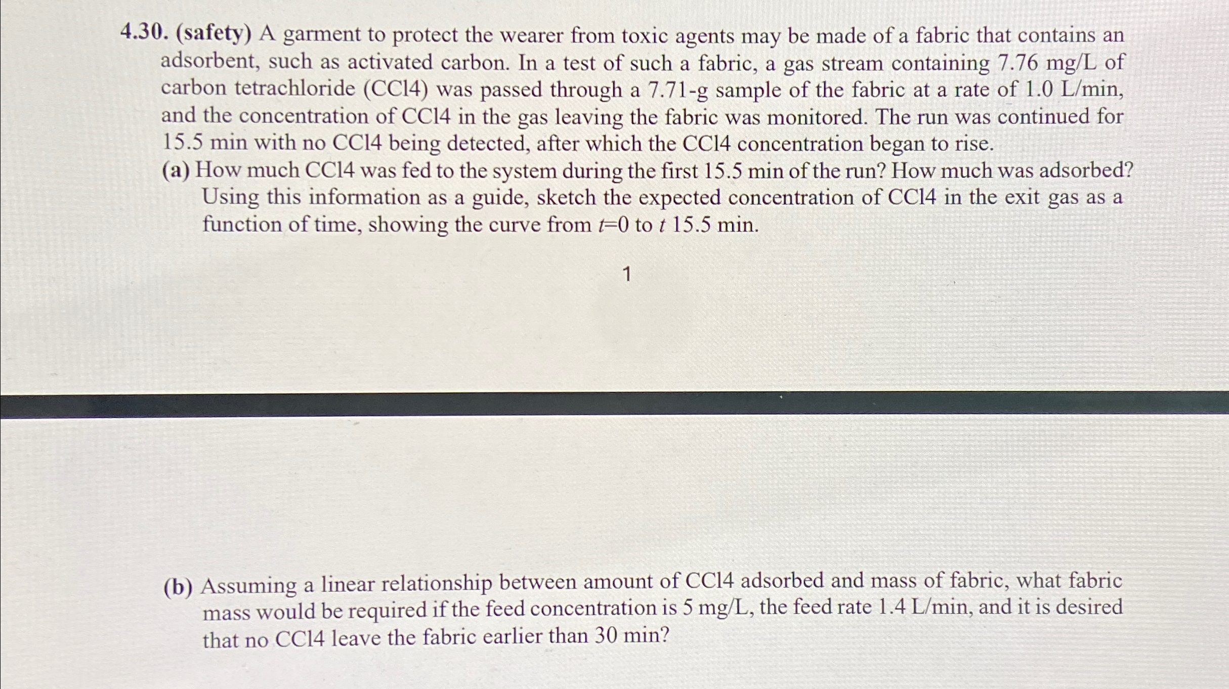  4.30.(safety) A garment to protect the wearer from toxic agents may