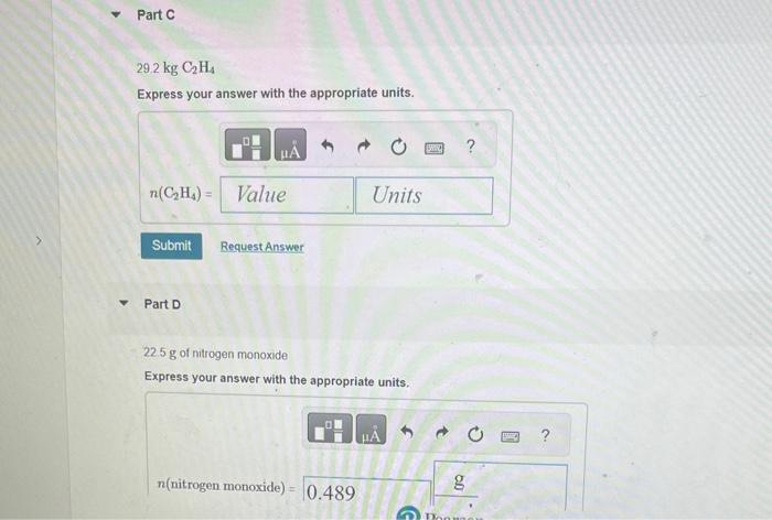 Again; One attempt remaining Part B 136gC12H22O11 Express your answer with the