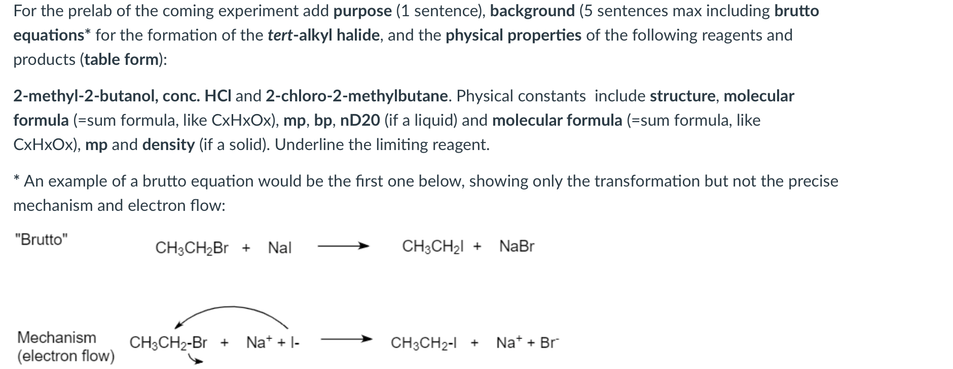 PLEASE HELP. FAST!! background (5 sentences max including brutto equations* for the