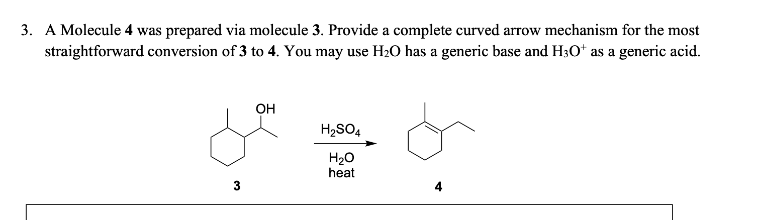  A Molecule 4 was prepared via molecule 3. Provide a complete