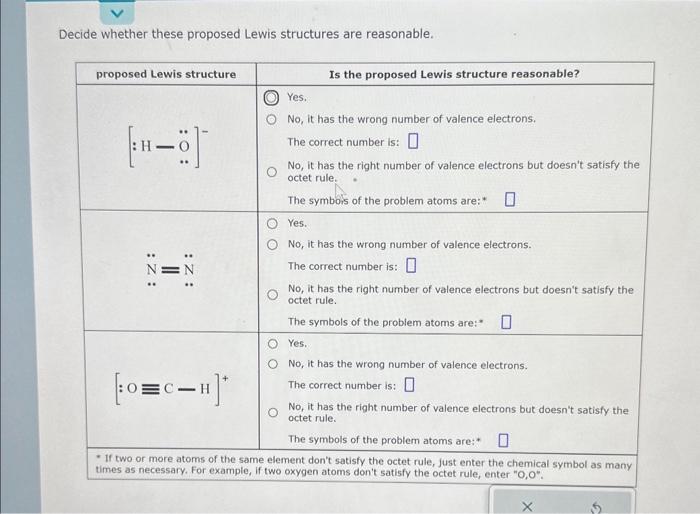 the atoms or ions in it are listed in order of decreasing