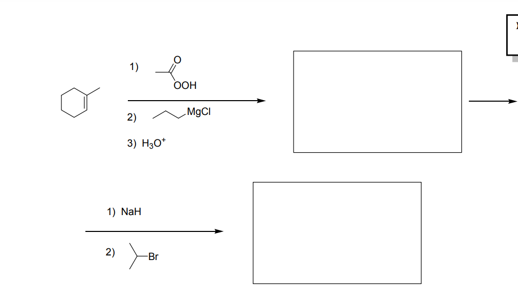1) 2) ) 3) H3O+ 1) NaH 2) 1) Br2,FeBr3 2)