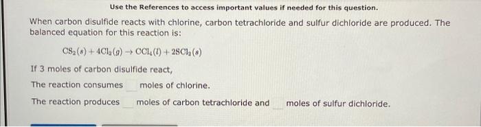 of iron? iron(s)+chlorine(g)iron(III)chloride(s)Mass=gramschlorinegas Use the References to access important values if needed