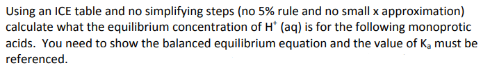  Ascorbic Acid Intial Concentration (M) = 1.35 Using an ICE table
