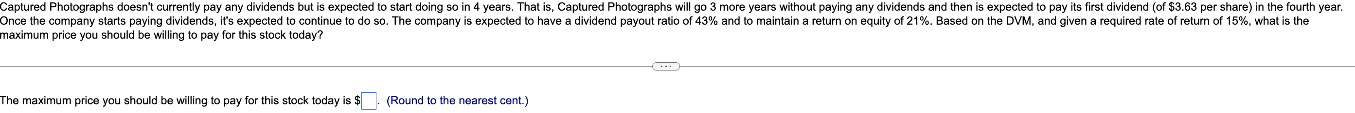  Captured Photographs doesn't currently pay any dividends but is expected to
