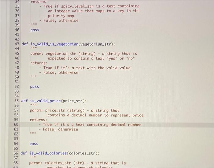 for easy reference. In this project, a dish's information is a dictionary