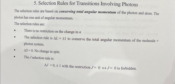 5) draw at least 12 allowed transitions on Fig. (3) involving each