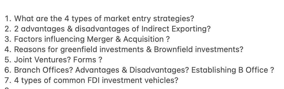 FI' Gathering Competitive for Intelligence En Types of Market Entry Strategies Market