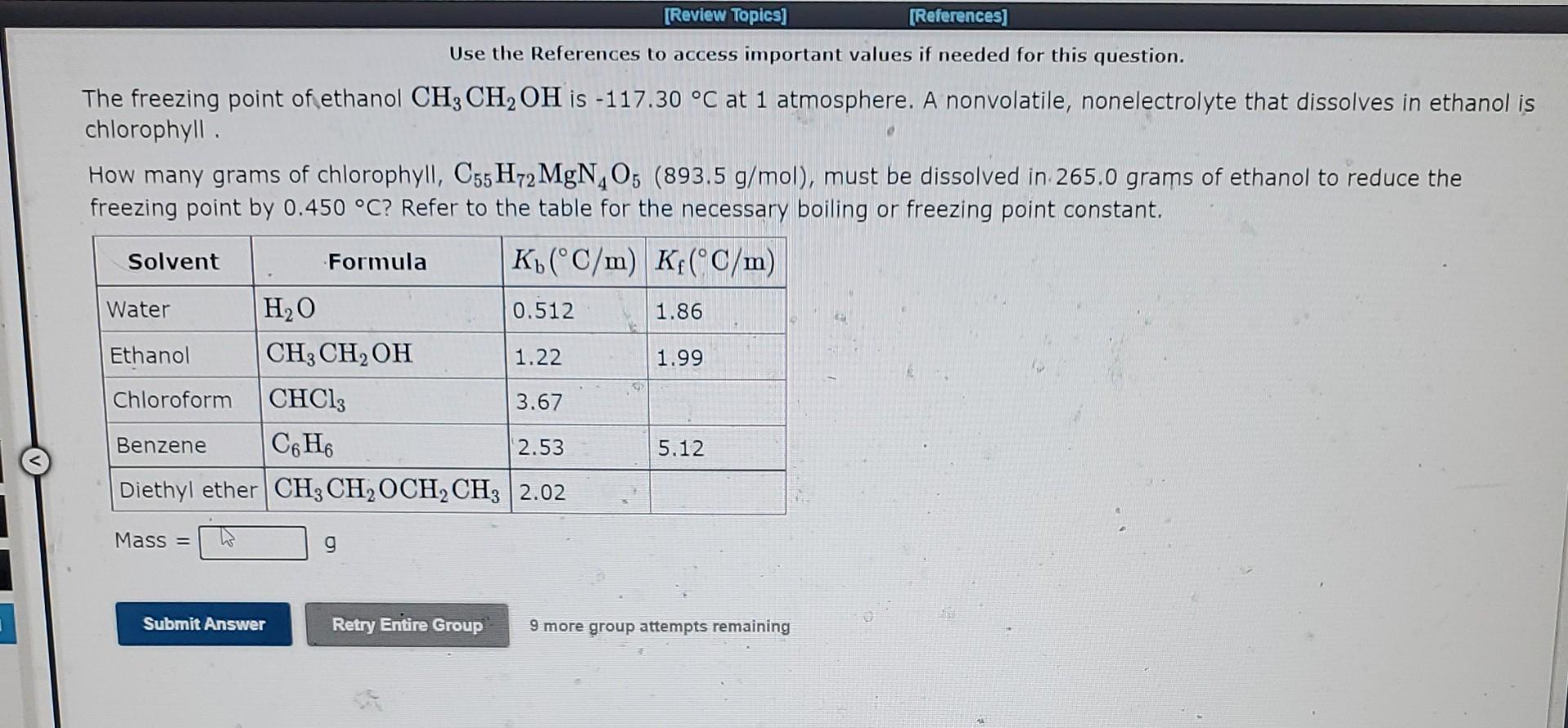 Use the References to access important values if needed for this