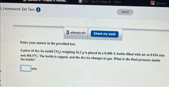 of gaseous hydrogen bromide at 65C and 0.663atm will a chemist need