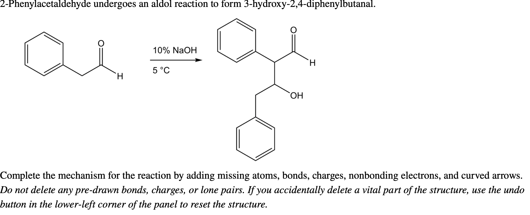 All steps and final product please. Please make arrows clear. 5C10%NaOH Complete