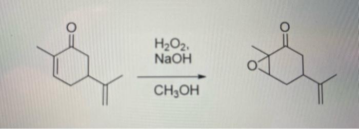 chemoselective epoxidation, meaning that although carvone has two alkenes, only one of