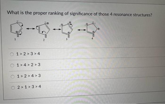 of the following is the strongest acid? What is the proper ranking