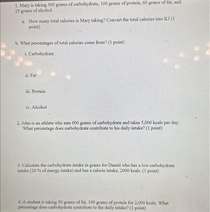 please explain/ show work too! i will rate :)) 1. Mary is