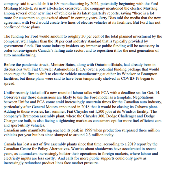 below. Thanks The Ford Motor Company of Canada is a Subsidiary of