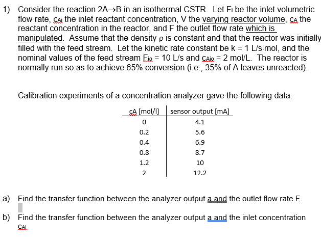 Answer A and B... 1) Consider the reaction 2AB in an
