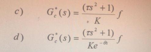 controller. Note fis a first order filter. Kes (1 + $) G(S)