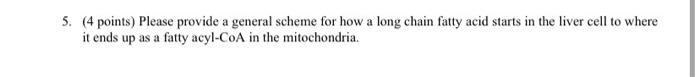  5. (4 points) Please provide a general scheme for how a