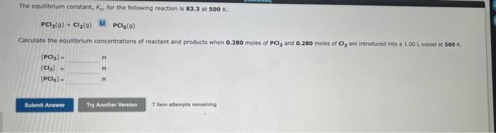 favored by: 1. Decreasing the temperature. 2. Increasing the pressure (by changing