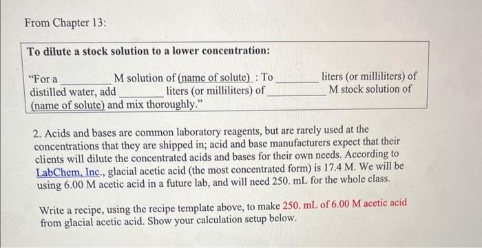 you how to write recipes for common biochemistry lab solutions, using both