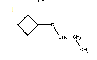  Name the following molecules: 