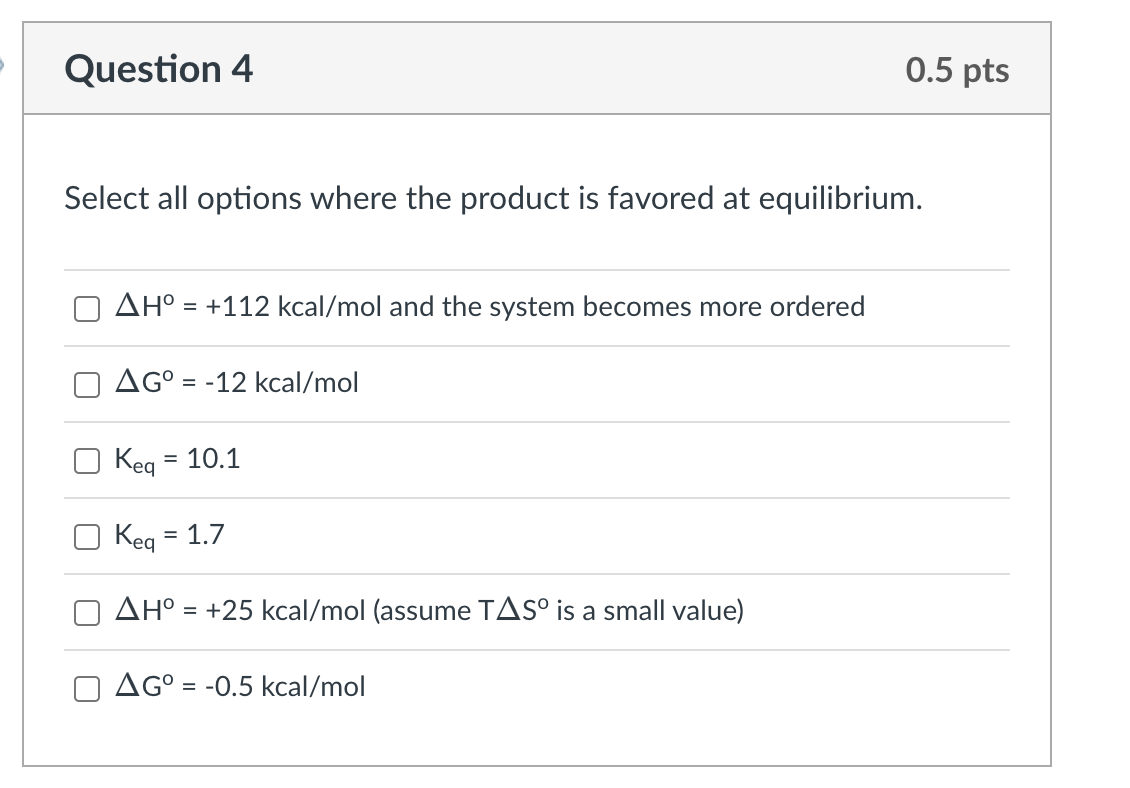 what are the correct options? Select all options where the product is