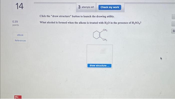 Click the "draw structure" button to launch the drawing utility. What