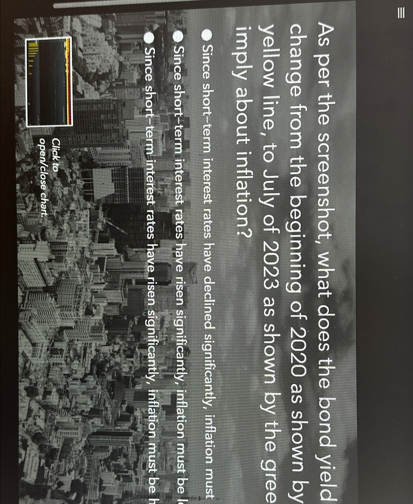  As per the screenshot, what does the bond yield change from