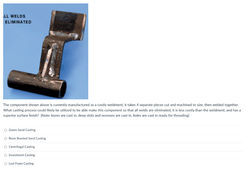 mechanical properties of the final casting. In other words, the properties can