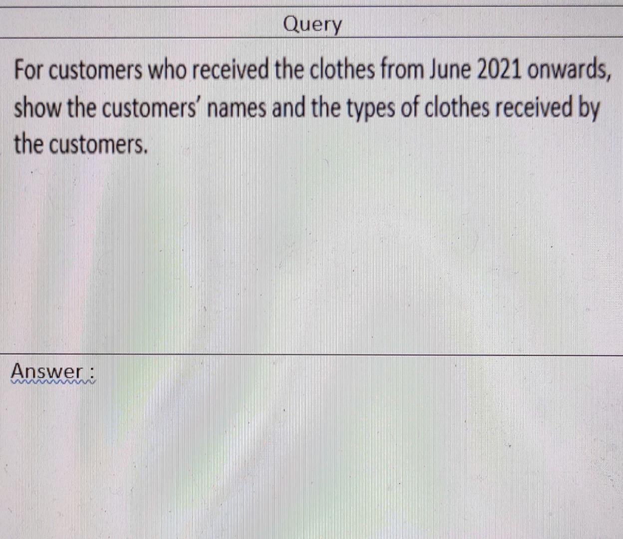 Email Address Varchar2(60) NOT NULL, Telephone No Number(10) NOT NULL, No of